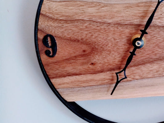 Live Edge Black Walnut Clock