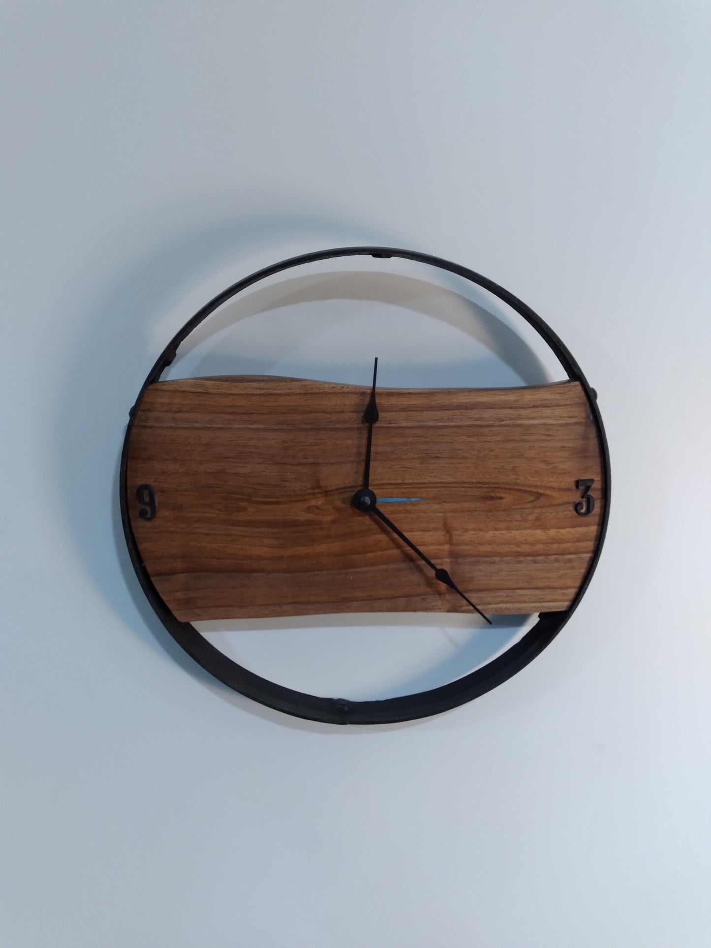 Live Edge Black Walnut Clock