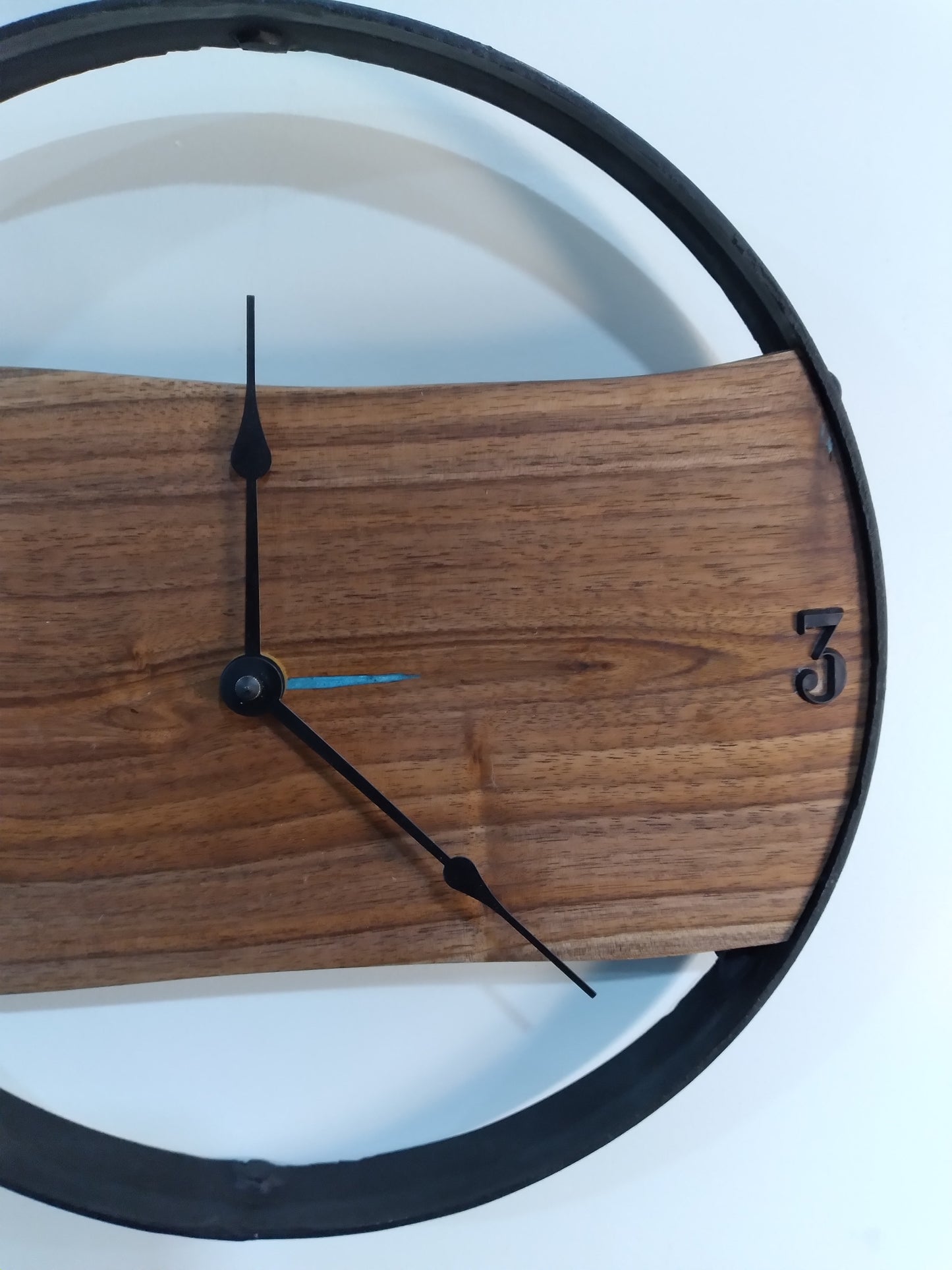 Live Edge Black Walnut Clock