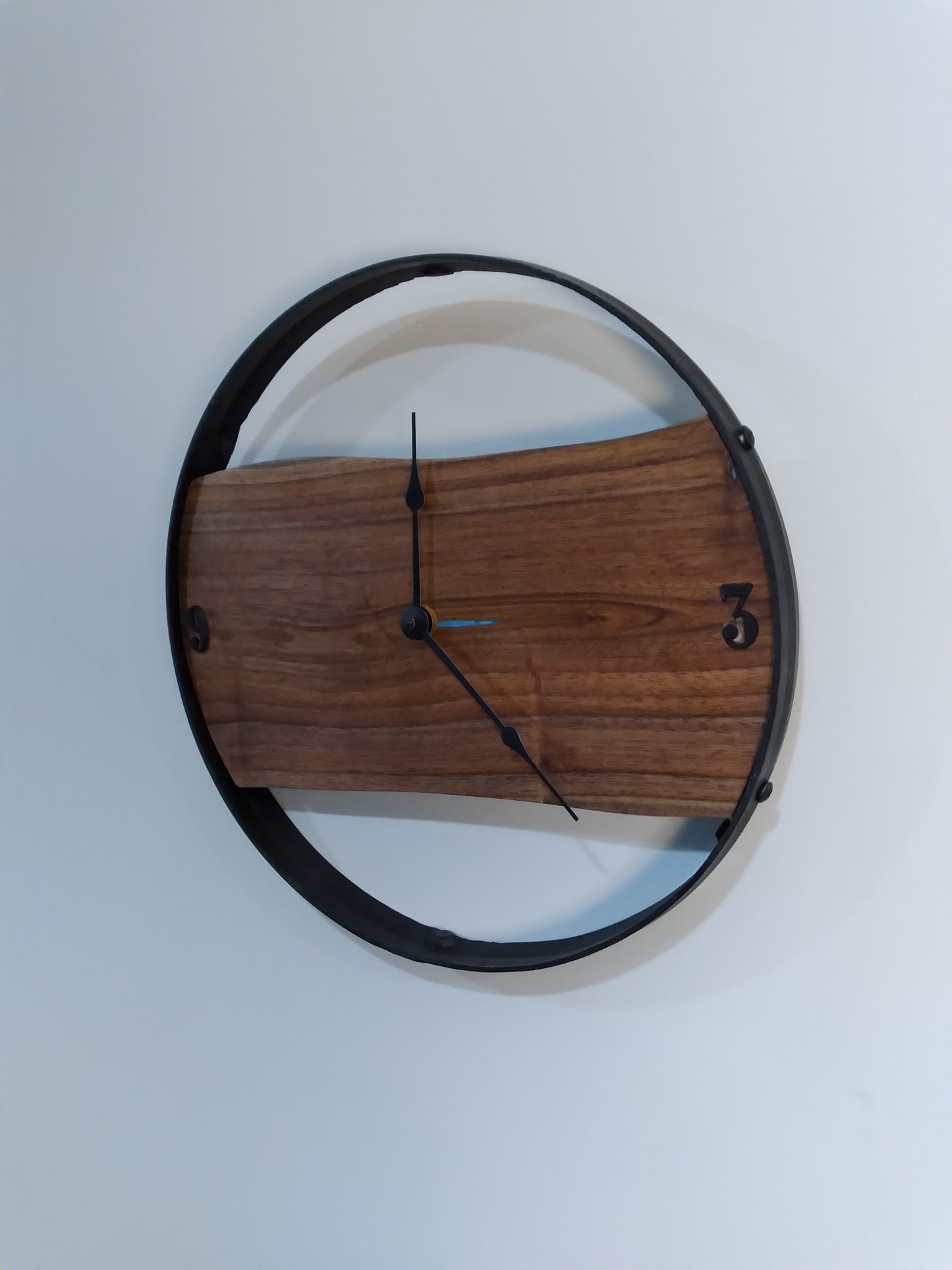 Live Edge Black Walnut Clock