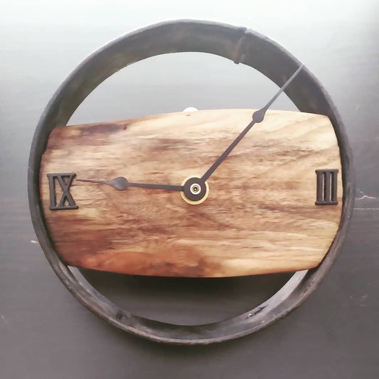 Rustic Black Walnut Clock