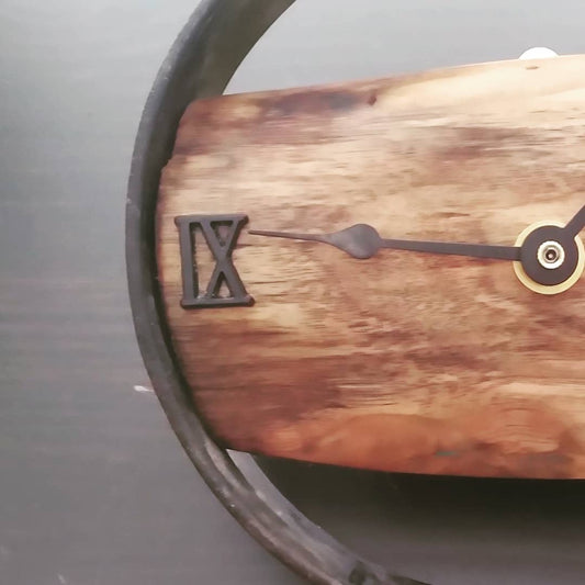 Rustic Black Walnut Clock